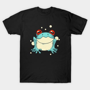 Trippy Frog Cottagecore Aesthetic T-Shirt